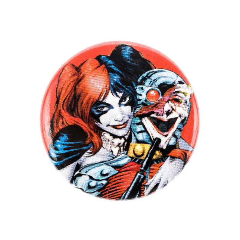 Harley Quinn - Red Button Badge - أكسسوار